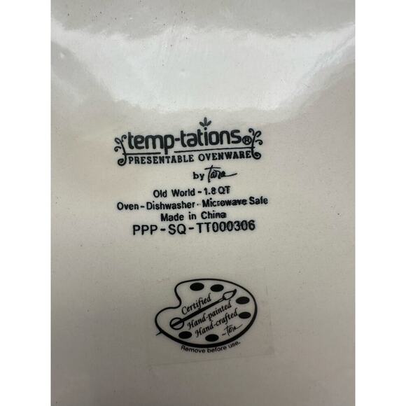 Temptations Old World Cranberry" cookie jar 1.8 Qt - Picture 3 of 4